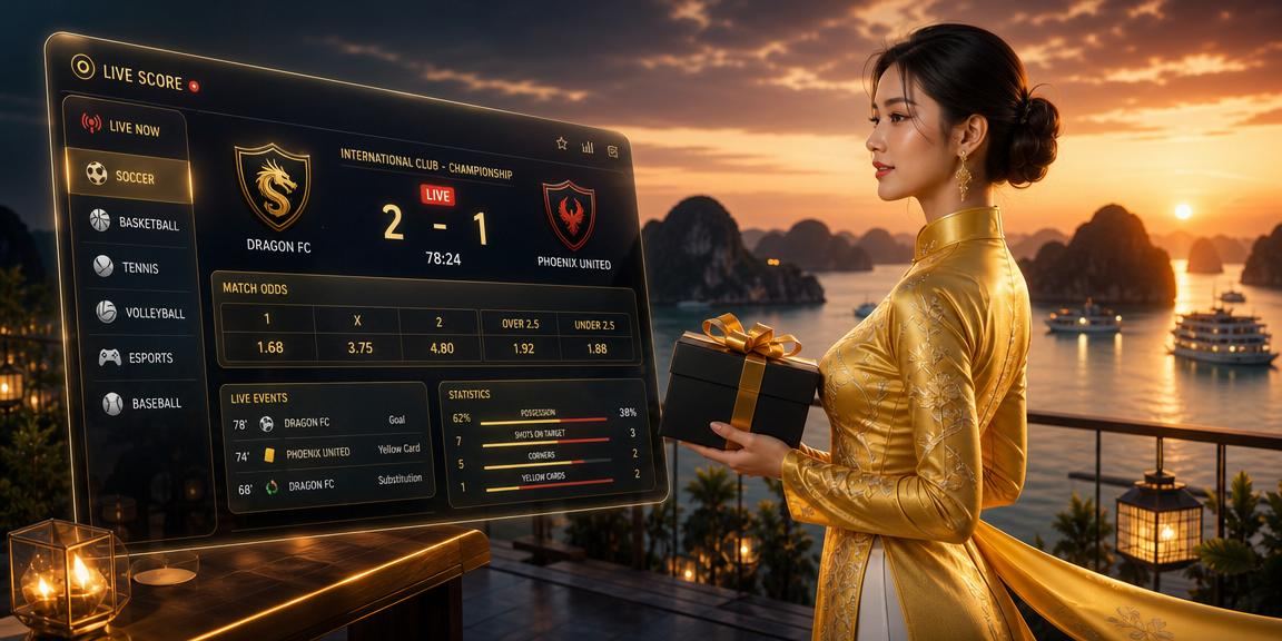 Cô gái áo dài nhận thưởng VIP trên nền Vịnh Hạ Long tuyệt đẹp